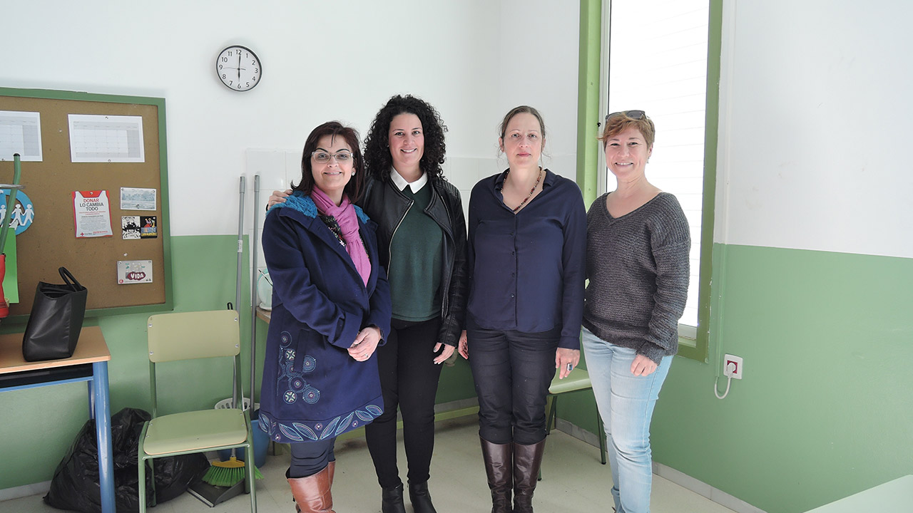 arte contemporaneo entra en las aulas de Mojacar