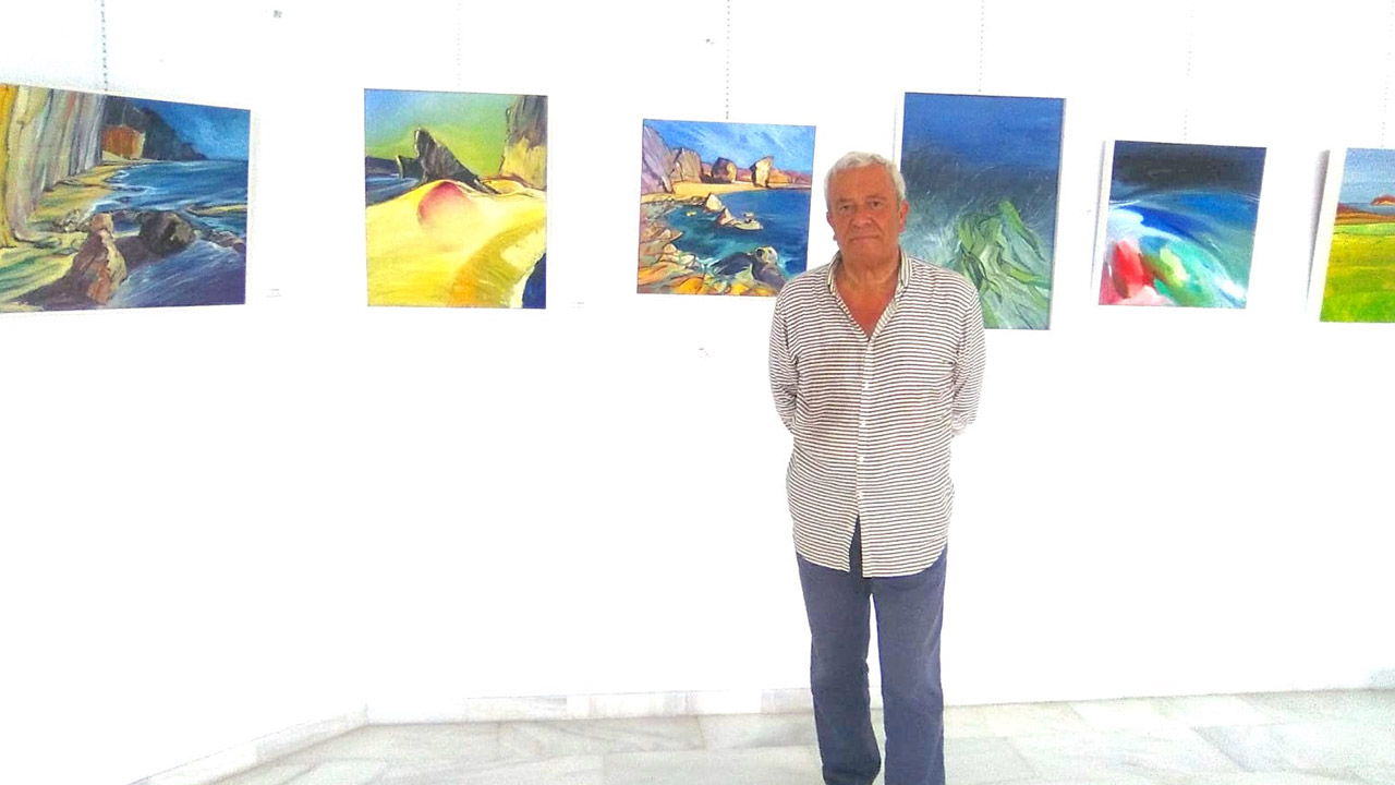 Exposicion de pintura de Diego y Cristobal en Mojacar