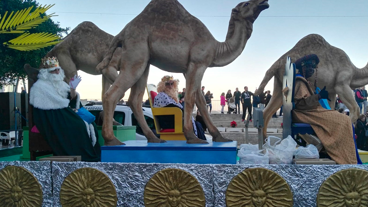 Cabalgata de reyes magos en Mojácar